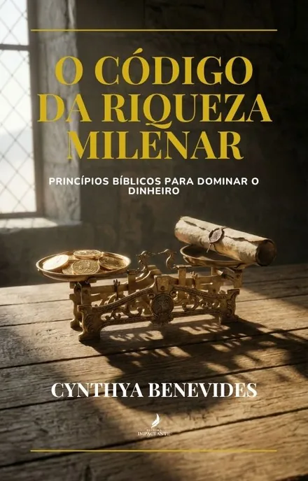 Capa do livro O Código da Riqueza Milenar, de Cynthya Benevides, publicado pela Editora Impactante